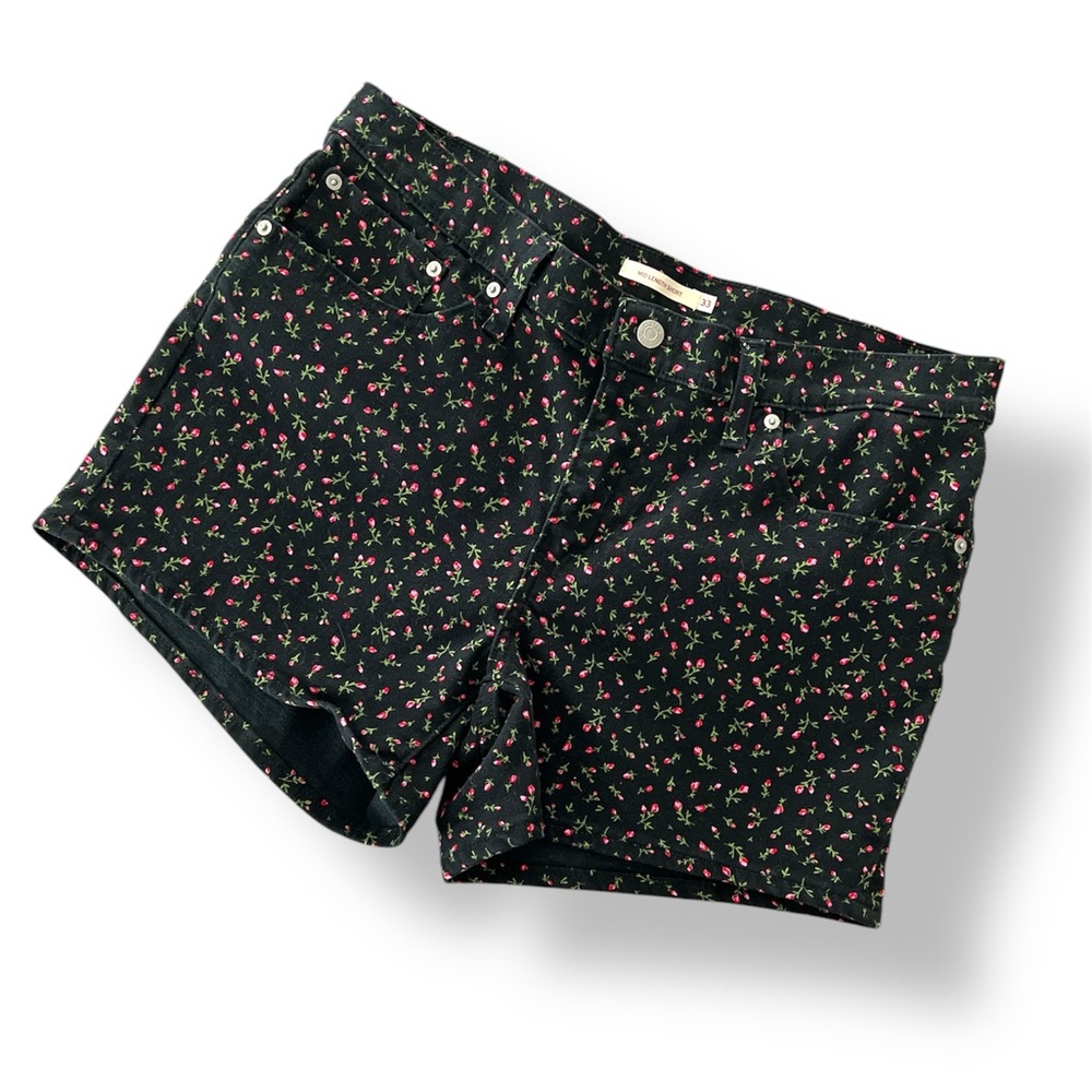 Levi’s Floral Black Women's Shorts